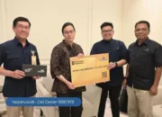 Taspen Serahkan Manfaat Pensiun dan THT kepada Sri Mulyani