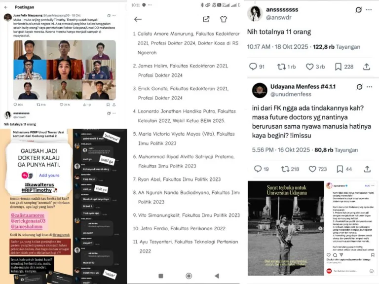 Diduga Calon Dokter Ikut Terlibat dalam Kasus Bullying Tragis Timothy di Unud