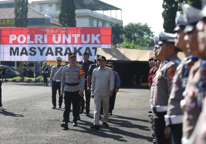 Apel Gabungan Polres Garut Gelar Pasukan Oprasi Zebra Lodaya 2025