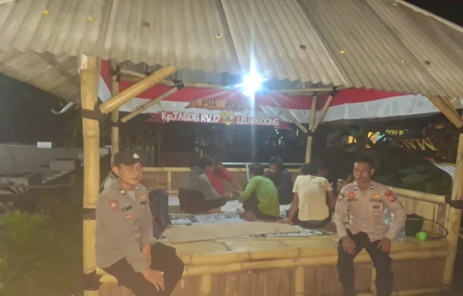 Polsek Leuwigoong Kontrol Pos Kamling Di Kampung Tagog, Perkuat Keamanan Lingkungan