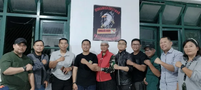 Ketua Umum Banteng Komando Pimpin Rapat Koordinasi Bersama Staf Pengurus di Kodim 1408/Makassar