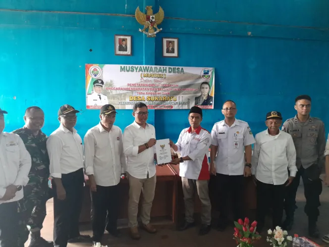 Pemdes Sukaratu Gelar MUSDES Dan Pengesahan APBDES 2026