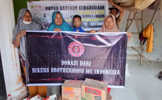 Bikers Brotherhood dan PALAWA Unpad Salurkan Bansos Aceh