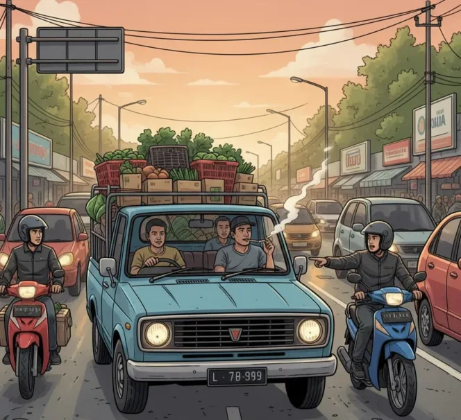 Respon Cepat Polres Garut, Tindaklanjuti Aduan Warga Sopir Pikc Up Meroko Sambil Berkendaraan