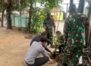 Koramil 1408-09/Tamalate Gelar Karya Bhakti Penanaman Pohon untuk Antisipasi Bencana Banjir