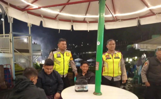 Polsek Pasirwangi Tingkatkan Patroli Malam Hari Di Kawasan Wisata