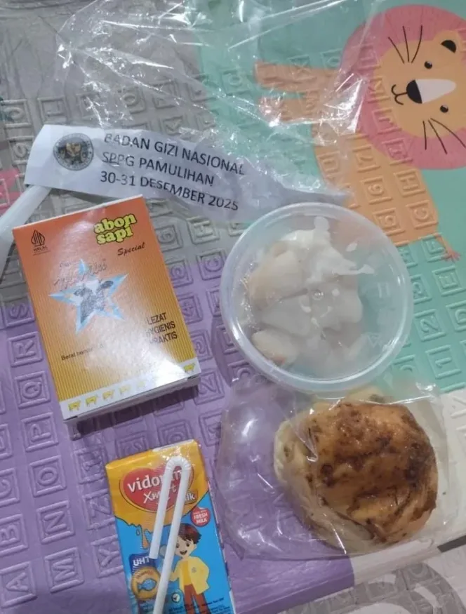 Warga Keluhkan Menu program MBG Di SDN Pamulihan Yang Dinilai Kurang Vareatif