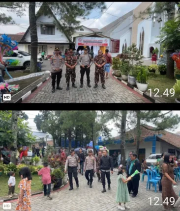 Polres Garut Laksanakan Pengamanan Dan Pelayanan Ibadah Natal Di Gereja