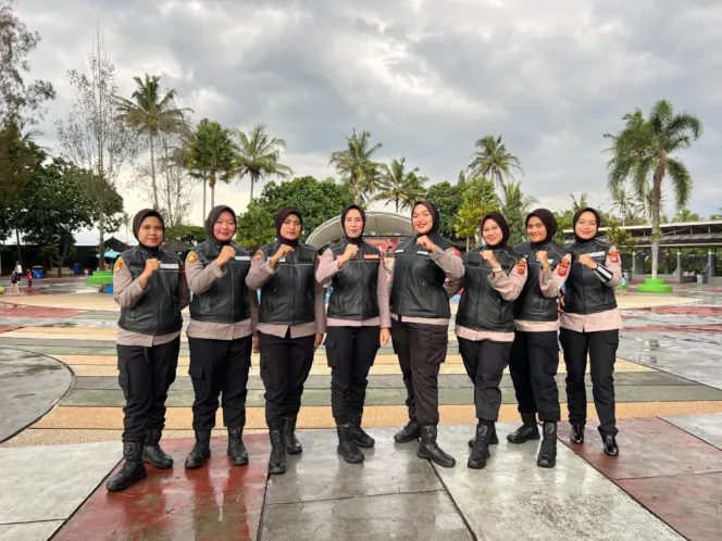 Patroli Polwan Intan Polres Garut Amankan Tempat Wisata Situ Bagendit