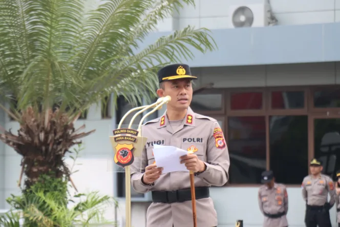 Kapolres Garut Pimpin Upacara Serah Terima Jabatan, Tegaskan Profesionalisme Dan Integritas Personil