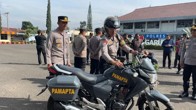 Tingkatkan Mobilitas Dan Kesiapsiagaan, Polres Garut Serahkan Kendaraan Dinas R2 Untuk Samapta Dan Bhabinkamtibmas