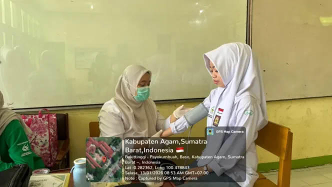 Puskesmas Baso Laksankan Pemeriksaan Berkala Siswa siswi SMA N 1 Baso