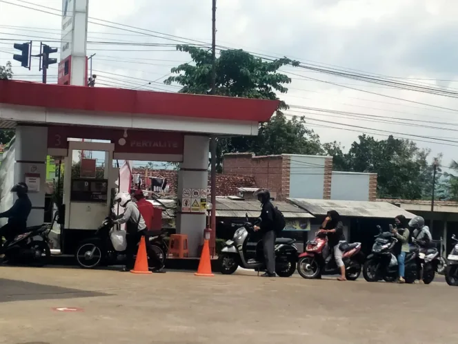 SPBU Cipatik Kersamanah Kabupaten Garut Terapkan Sistem Barcode Untuk Kendaraan Roda Dua