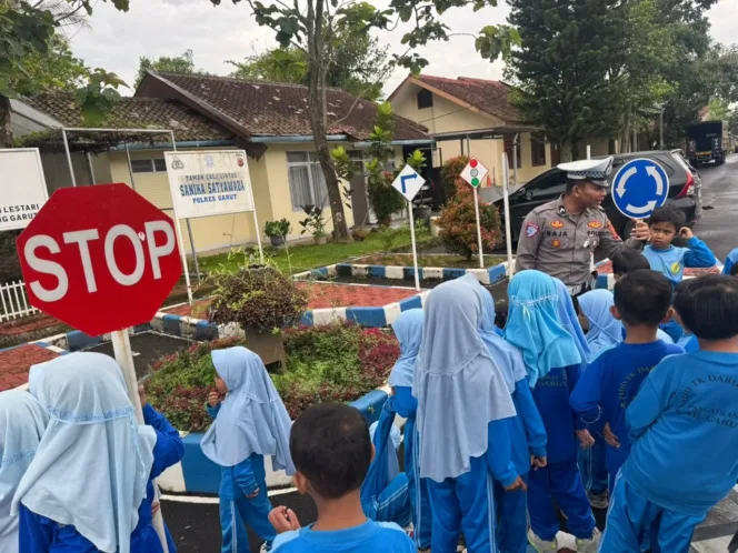 Polres Garut Gelar Polisi Sahabat Anak, Edukasi  Tertib Lalu lintas Sejak Dini