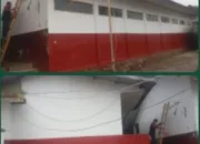 Pelaksanaan Pengecatan SDN 01 Hegarmanah, Belajar Tetap Kondusip