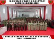 Pangdam XIV/Hasanuddin Laksanakan Kunjungan Kerja di Kodim 1408/Makassar, Tekankan Peran Strategis Babinsa dan Jaga Integritas Prajurit