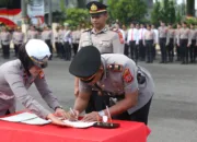 Pimpin Sertijab Kasat Lantas Dan Kenaikan Pangkat Pengabdian, Kapolres Garut : Mutasi Adalah Dinamika Organisasi