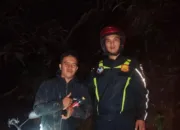 Tersesat Di Hutan Legok Demplon, Polsek Limbangan Berhasil Evakuasi Warga Dalam Kondisi Selamat