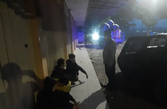 Polsek Wanaraja Amankan Pelaku Balap Liar Di Sawah Lega