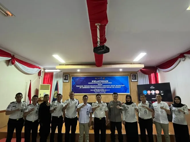 Perkuat Deteksi Dini Narkoba, Kasi Humas Polres Garut Jadi Narasumber Pelatihan Penggeledahan Di Lapas Kelas IIA Garut