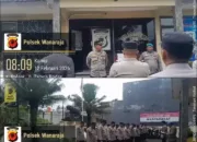 Polsek Wanaraja Lakukan Pembinaan Personel Sebelum Layanan Pagi