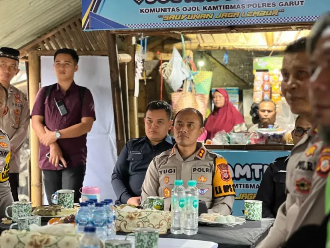 Sinergi Polisi Dan Ojol Makin Solid, Kapolres Garut Ngariung Bareng Ojol