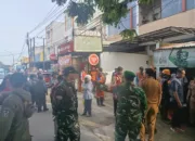 Koramil 09/Tamalate Bersama Forkopimda Gelar Penertiban Bangunan PKL di Atas Drainase dan Damija