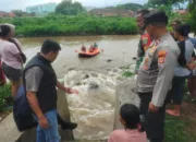 Quick Response Polres Garut Kota Lakukan Pencarian Bocah Hanyut Di Sungai Cimanuk