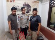 Cipta Kondisi Di Bulan Ramadhan, Polsek Malangbong Amankan Puluhan Botol Miras Jenis Ciu