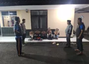 Polsek Pasirwangi Bubarkan Aksi Balap Liar, Amankan 5 Pelaku Dan 12 Motor