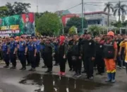 Banteng Komando Kodim Makassar Ikuti Apel Pengecekan Karya Bakti Skala Besar Pembersihan Pasar Terong dan Halaman Masjid Al-Markaz
