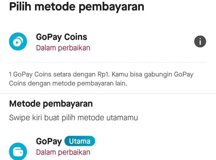 GoPay Error 20 Maret 2026, Transaksi Tidak Dapat Dilakukan