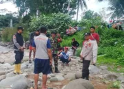 Polsek Pakenjeng Bersama Tim Gabungan Sisir Sungai Cikandang, Bocah 9 Tahun Diduga Hanyut Saat Menyebrang